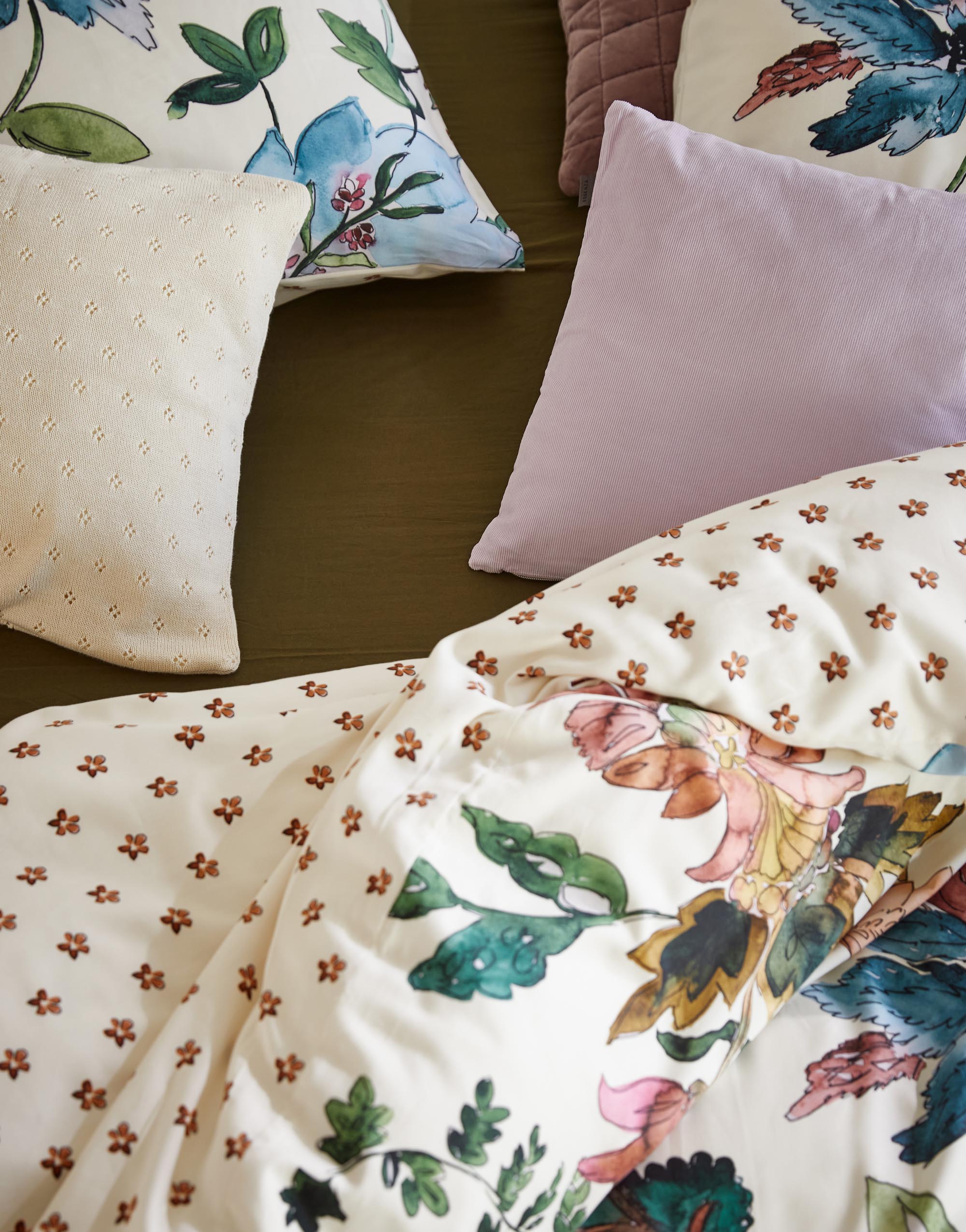 Knitted Ajour Sierkussen vierkant