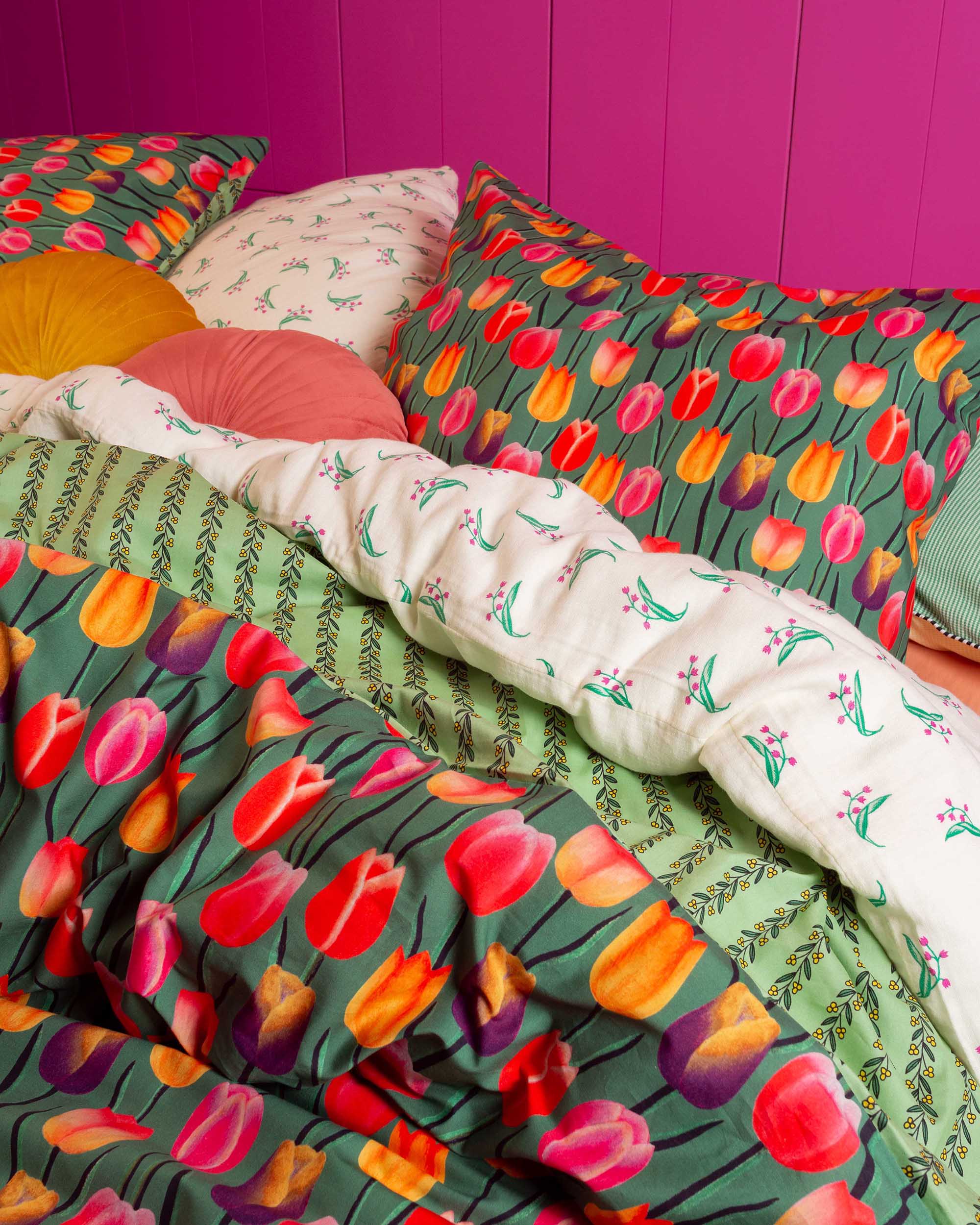 Tulip Field Dekbedovertrek - Afbeelding 3