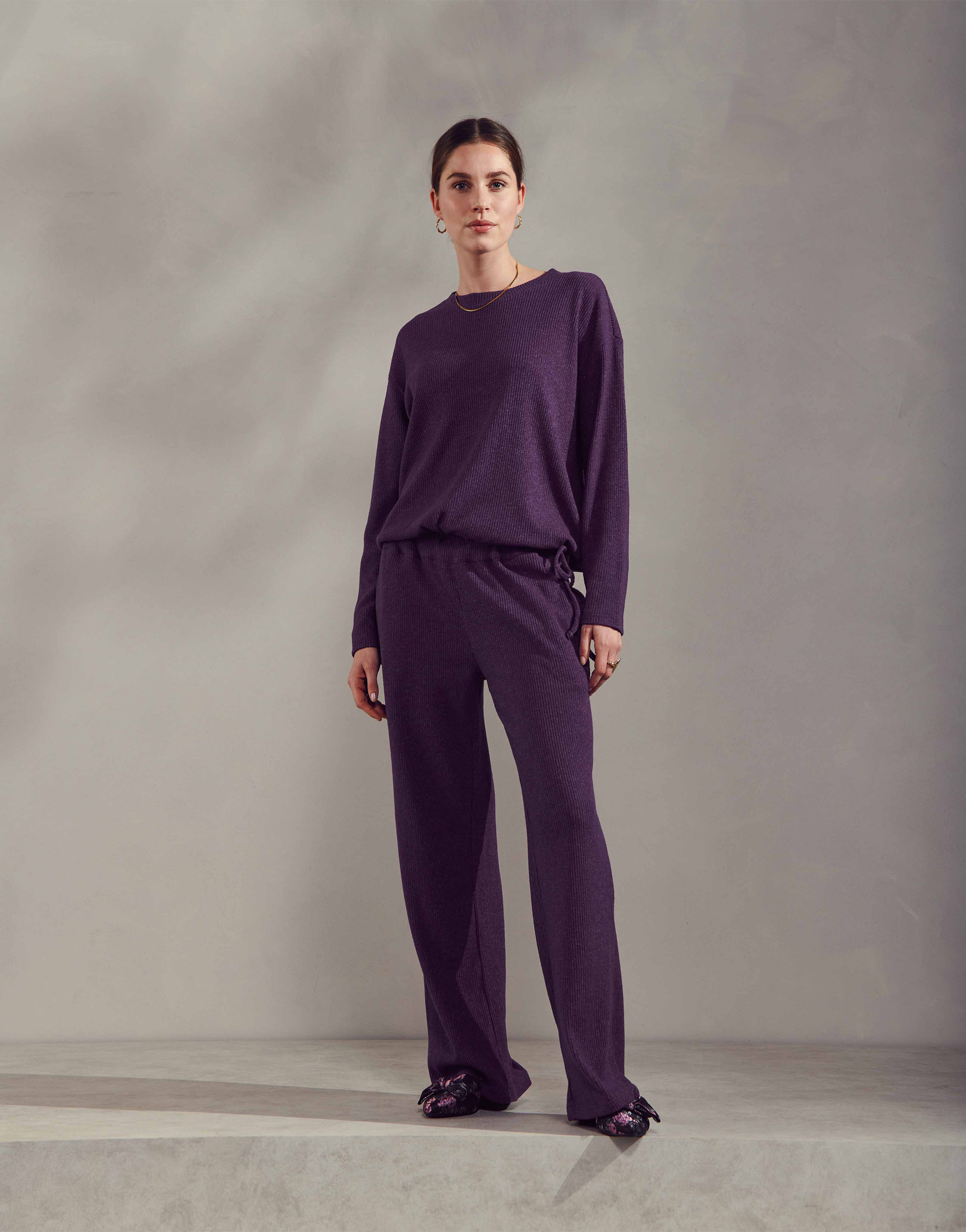 Daphni Melange Top lange mouw